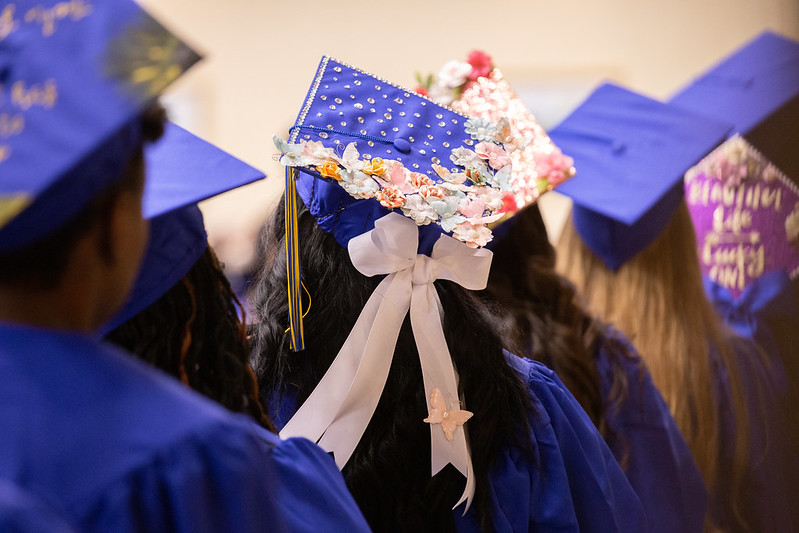 Graduate in gown